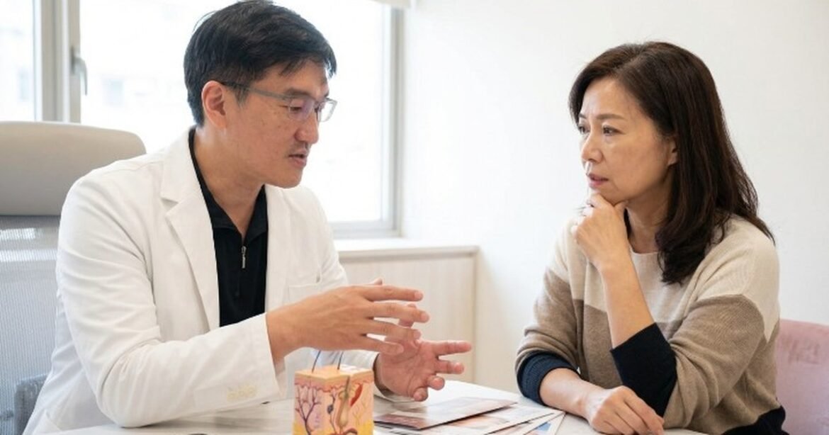 吳紹琥醫師分享的防曬技巧與產品推薦，展示防曬產品的使用過程