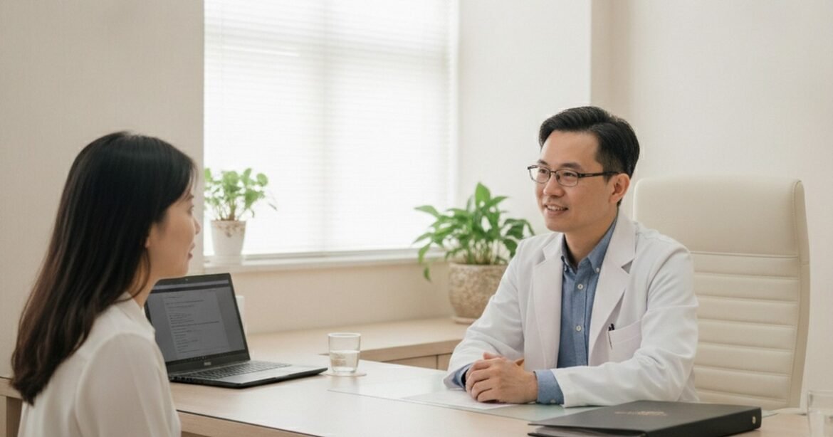 吳芮醫師比較案例分享外泌體在肌膚修復上的應用。